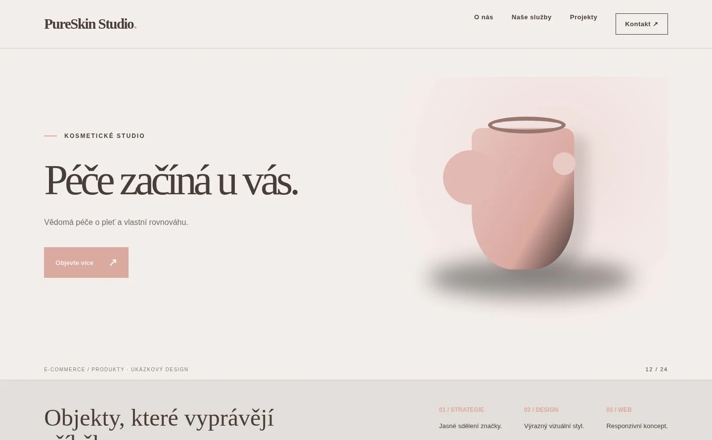 Vizuální ukázka Kosmetické studio